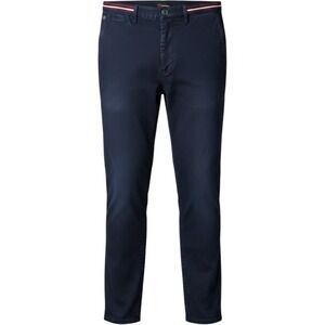 Tailored Recreation Chino Pants Men 36/32 Navy Blue TR Premium Slim Fit Trousers